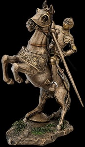middelalderlig ridder figur